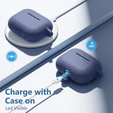 Husa casti pentru AirPods Pro 1/2, Techsuit Silicone Case Smooth Ultrathin Material Dark, verde