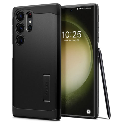 Husa pentru Samsung Galaxy S23 Ultra, Spigen Tough Armor (ACS05623), negru