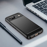 Husa pentru Google Pixel 8a, Techsuit Carbon Silicone, negru