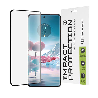 Folie de protectie pentru Motorola Edge 40 Neo, Techsuit 111D Full Cover / Full Glue Glass / 3D Curved Screen