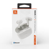 Casti wireless JBL (Wave 200), Bluetooth 5.0, True Wireless, Microfon, Voice Assistant, Siri, alb