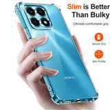 Husa pentru Honor X8a, Techsuit Shockproof Clear Silicone, transparenta