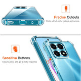 Husa pentru Honor X8a, Techsuit Shockproof Clear Silicone, transparenta