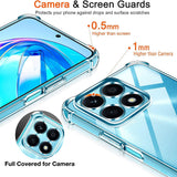 Husa pentru Honor X8a, Techsuit Shockproof Clear Silicone, transparenta