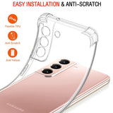 Husa pentru Samsung Galaxy S22 5G, Techsuit Shockproof Clear Silicone, transparenta