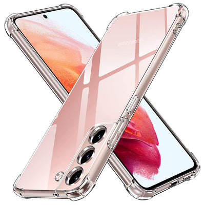 Husa pentru Samsung Galaxy S22 5G, Techsuit Shockproof Clear Silicone, transparenta