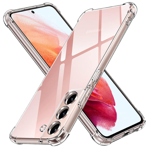Husa pentru Samsung Galaxy S22 5G, Techsuit Shockproof Clear Silicone, transparenta