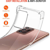 Husa pentru Samsung Galaxy Note 20 Ultra 5G, Techsuit Shockproof Clear Silicone, transparenta