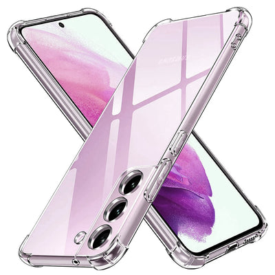 Husa pentru Samsung Galaxy S21 FE 5G, Techsuit Shockproof Clear Silicone, transparenta