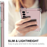 Husa pentru Samsung Galaxy S21 5G, Techsuit Shockproof Clear Silicone, transparenta