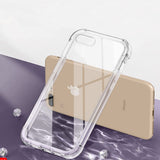 Husa pentru iPhone 8 Plus, Techsuit Shockproof Clear Silicone, transparenta