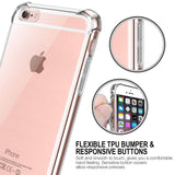 Husa pentru iPhone SE 2, SE 2020, Techsuit Shockproof Clear Silicone, transparenta