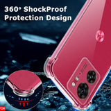Husa pentru Motorola Edge 40, Techsuit Shockproof Clear Silicone, transparenta