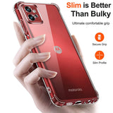 Husa pentru Motorola Moto G32, Techsuit Shockproof Clear Silicone, transparenta
