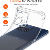 Husa pentru Motorola Edge 30 Fusion, Techsuit Shockproof Clear Silicone, transparenta