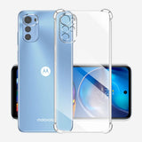 Husa pentru Motorola Moto E32, Techsuit Shockproof Clear Silicone, transparenta