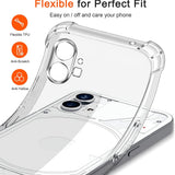 Husa pentru Nothing Phone (1), Techsuit Shockproof Clear Silicone, transparenta