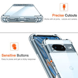 Husa pentru Google Pixel 8a, Techsuit Shockproof Clear Silicone, transparenta