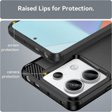 Husa pentru Xiaomi Redmi 13C 4G, Techsuit Carbon Silicone, albastru