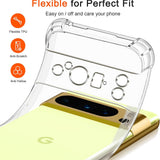 Husa pentru Google Pixel 8 Pro, Techsuit Shockproof Clear Silicone, transparenta