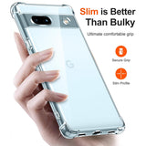 Husa pentru Google Pixel 7a, Techsuit Shockproof Clear Silicone, transparenta