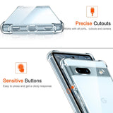 Husa pentru Google Pixel 7a, Techsuit Shockproof Clear Silicone, transparenta