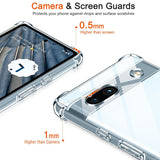 Husa pentru Google Pixel 7a, Techsuit Shockproof Clear Silicone, transparenta