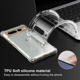 Husa pentru Google Pixel 7 Pro, Techsuit Shockproof Clear Silicone, transparenta