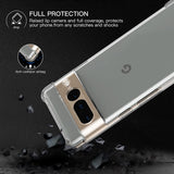 Husa pentru Google Pixel 7 Pro, Techsuit Shockproof Clear Silicone, transparenta