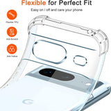 Husa pentru Google Pixel 7, Techsuit Shockproof Clear Silicone, transparenta