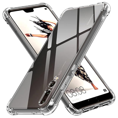 Husa pentru Huawei P20 Pro, Techsuit Shockproof Clear Silicone, transparenta