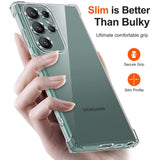Husa pentru Samsung Galaxy S22 Ultra 5G, Techsuit Shockproof Clear Silicone, transparenta