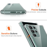 Husa pentru Samsung Galaxy S24 Ultra, Techsuit Shockproof Clear Silicone, transparenta