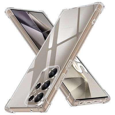 Husa pentru Samsung Galaxy S24 Ultra, Techsuit Shockproof Clear Silicone, transparenta