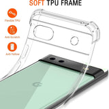 Husa pentru Google Pixel 6a, Techsuit Shockproof Clear Silicone, transparenta