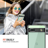 Husa pentru Google Pixel 6a, Techsuit Shockproof Clear Silicone, transparenta