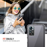 Husa pentru Xiaomi Redmi Note 11, Techsuit Shockproof Clear Silicone, transparenta