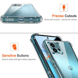 Husa pentru Motorola Moto G72, Techsuit Shockproof Clear Silicone, transparenta