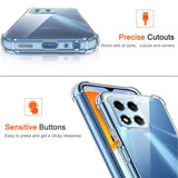 Husa pentru Honor X6, Techsuit Shockproof Clear Silicone, transparenta