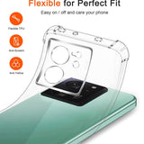 Husa pentru Xiaomi 13T, Techsuit Shockproof Clear Silicone, transparenta