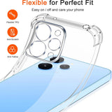Husa pentru Xiaomi Redmi 12 4G, Techsuit Shockproof Clear Silicone, transparenta