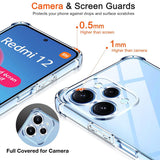 Husa pentru Xiaomi Redmi 12 4G, Techsuit Shockproof Clear Silicone, transparenta
