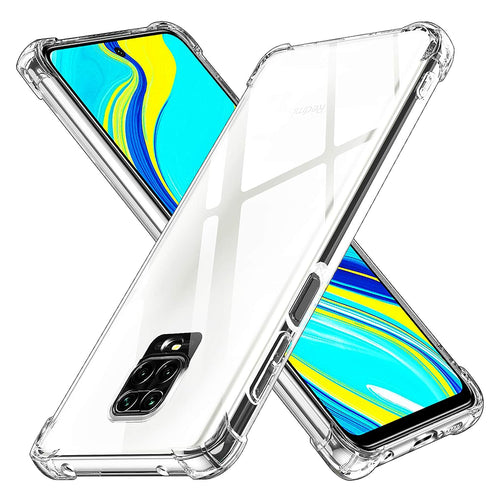Husa pentru Xiaomi Redmi Note 9 Pro, Techsuit Shockproof Clear Silicone, transparenta