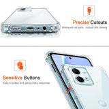 Husa pentru Motorola Moto G84, Techsuit Shockproof Clear Silicone, transparenta