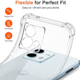 Husa pentru Motorola Moto G84, Techsuit Shockproof Clear Silicone, transparenta