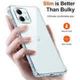 Husa pentru Motorola Moto G84, Techsuit Shockproof Clear Silicone, transparenta