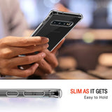 Husa pentru Samsung Galaxy S10 4G, Techsuit Shockproof Clear Silicone, transparenta