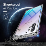 Husa pentru Samsung Galaxy Note 10 Plus, Techsuit Shockproof Clear Silicone, transparenta