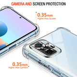 Husa pentru Xiaomi Redmi Note 10 Pro, Techsuit Shockproof Clear Silicone, transparenta