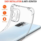 Husa pentru Xiaomi Redmi Note 10 Pro, Techsuit Shockproof Clear Silicone, transparenta